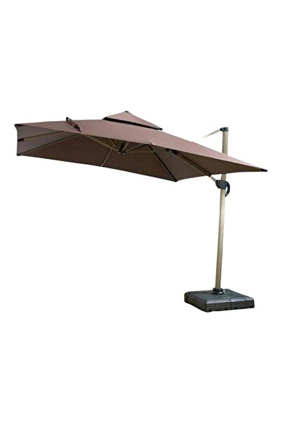 Living Accents مظلة جانبية متينة طويلة الأمد مع قاعدة 3 × 3 متر