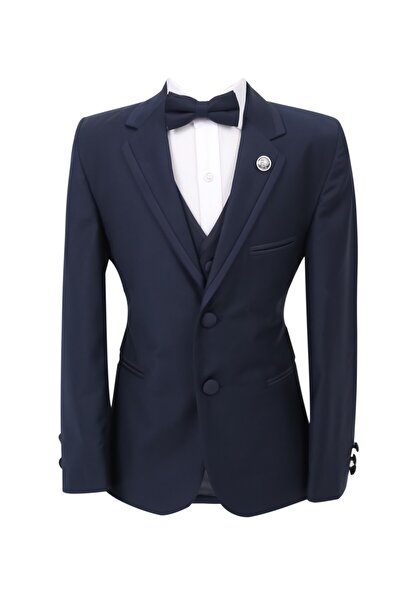 SIRRI Black and Navy Boy's Suit