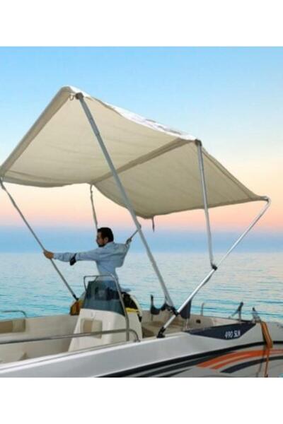 HobiStore Katlanabilir 3 Kolu Tekne ve Bot Tentesi ( Bordo En : 150 cm )