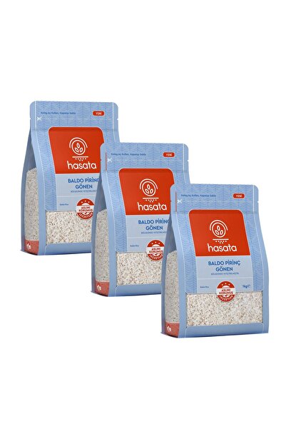 Hasata Gönen Baldo Pirinç 1 Kg x 3 Adet