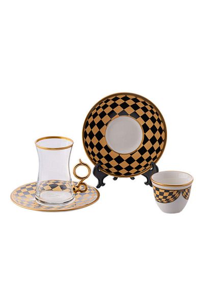 Byblos 18-Piece Coffee And Tea Set Multicolour 5x5x9cm