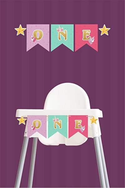 neşeli günlerim Unicorn One Banner *ziua de naștere