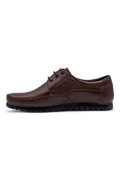 ZAC SHOES Мъжки обувки ZAÇ 3020 - с връзки и седларски елементи, кафяви