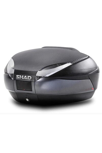 Shad Motosiklet Arka Çanta Dark Grey Siyah Açık Gri Motor Arka Topcase 48 litre