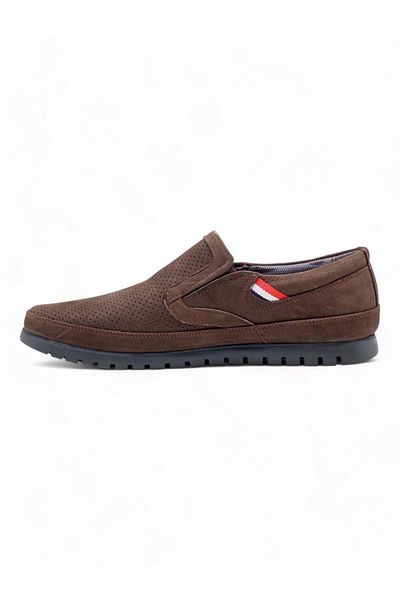 ZAC SHOES ZAÇ 4090 Nubuck Orthopedic Flat Ανδρικά Παπούτσια - Καφέ