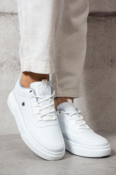 L.A Polo 515 White Color White Sole Lace up Casual Men's Sports Shoes