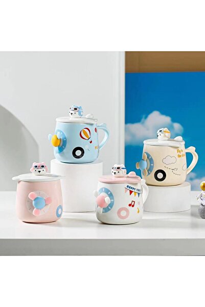 Livava Kamikaze Ceramic Mug, Pink, 9X9