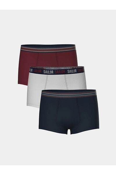 LC Waikiki Boxeri pentru băieți LCW Kids Claret Red, pachet de 3