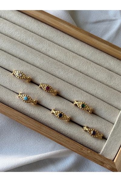 ringbox Eye Model Stone Sparrow Finger Ring