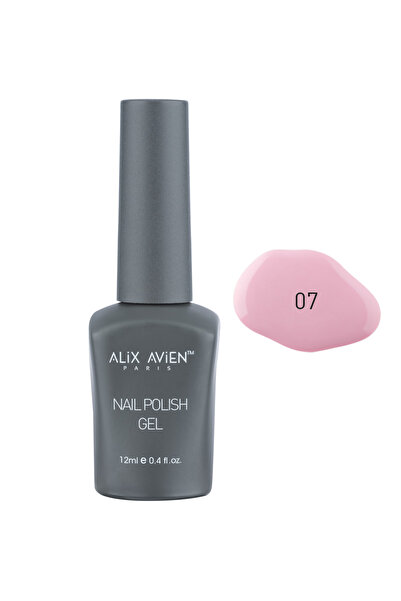Alix Avien UV Kalıcı Şeker Pembe Jel Oje 07 - Gel Polish - 12 ml