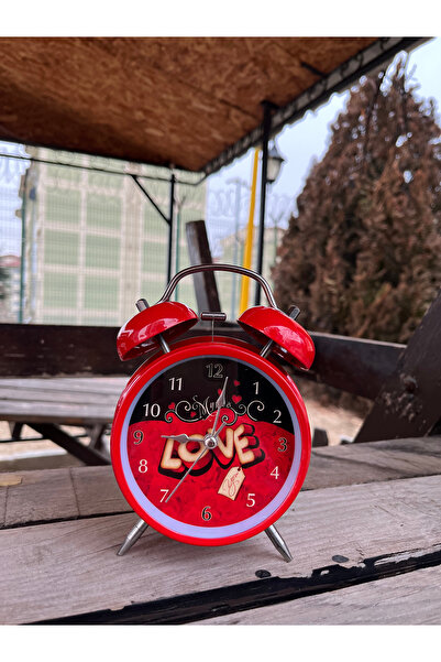 QUARTZ Vintage Nostaljik Alarmlı Metal Çalar Saat