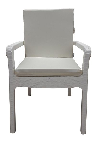 mirzade 4 Pieces Elite Waterproof High Back Cushion-cream