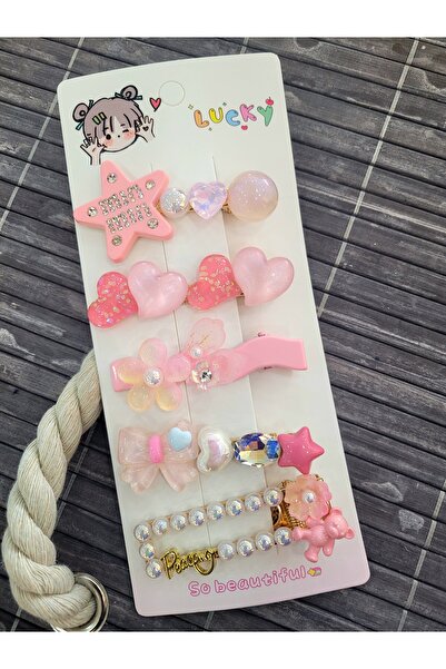 GÜLPEŞE YILDZ PEARL HEART STONE STROBERRY DETALJAN SET OD 5 KOPČI - 3123