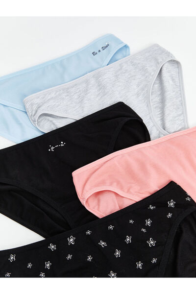 LC Waikiki Black Patterned Bikini Panties 5-Pack