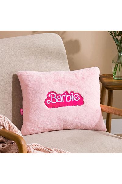 LC Waikiki LCW HOME Ροζ Barbie Κεντημένο Λούτρινο Μαξιλαροθήκη 35x45 εκ.