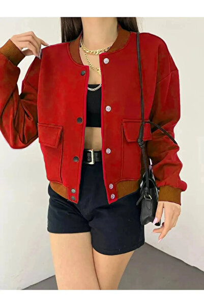 Selim OZ KOPYA - Dalgıç Kumaş Çift Cepli Bomber Ceket