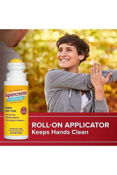 Aspercreme Lidocaine Roll On 73 Ml.