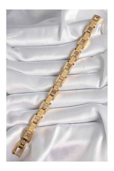 Clariss 316L Steel Gold Color Unisex Bracelet