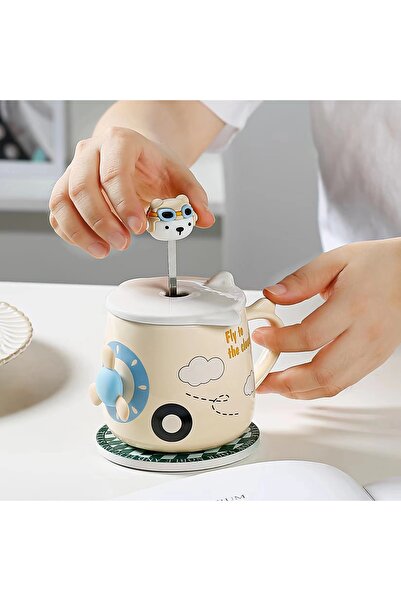 Livava Kamikaze Ceramic Mug, Pink, 9X9