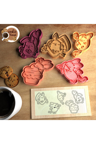 CookieKonsept مجموعة الكوكيز، والطين البوليمر، وطقم ختم وقطع العجين، ومفهوم ا...