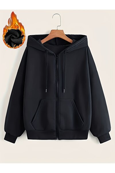 MODAVİBE Hanorac cu glugă din bumbac-poliester |   Opțiuni elegante și confor...