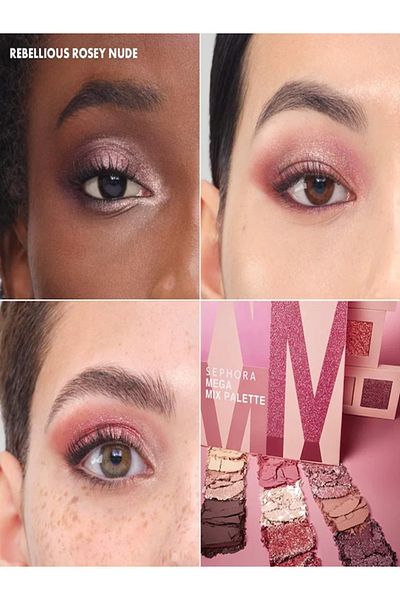 SEPHORA COLLECTION Mega Mix Palette 8g - Eye Shadow Palette with Intense Pigmen, Long-Lasting, Matte Shine and Bright Ends