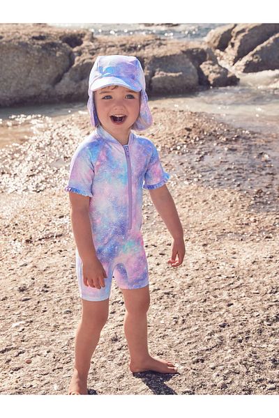 Next Baby Sunsafe Swimsuit for Girls with Sun Protection with a Variety of Pattern