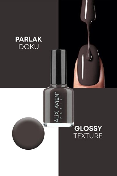Alix Avien Kahverengi Oje 53 - Yüksek Pigmentli Uzun Süreli Kalıcılık Hızlı Kuruma - Nail Lacquer 53