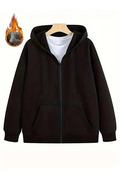 MODAVİBE Jachetă cu glugă din bumbac-poliester |   Opțiuni elegante și confor...