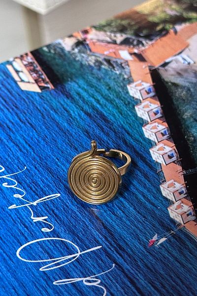 Trendy Butik Steel Circle Bohemian Ring