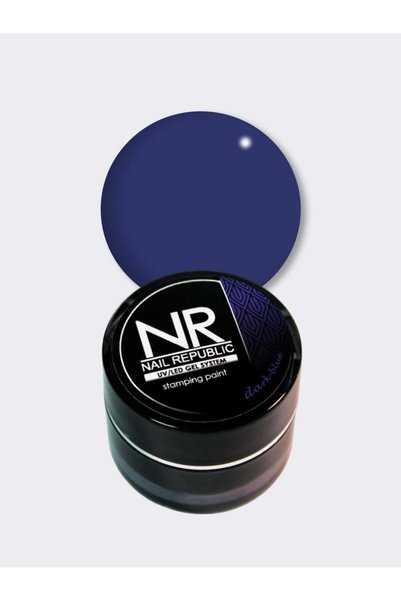 Nail Republic Kalıcı Oje Stamping Boya Lacivert Profesyonel Manikür ve Nail A...