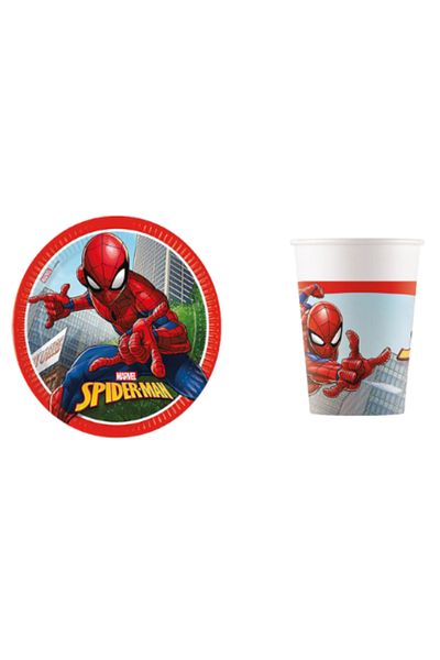 party mix Spiderman Birthday Plate Cup |   Spiderman Birthday Concept |   Party Plate
