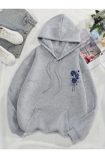 MODAVİBE Hanorac cu glugă din bumbac-poliester |   Opțiuni elegante și confor...