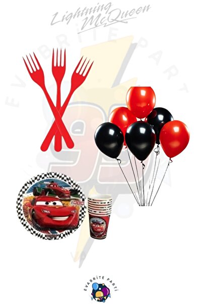 Evabrite Cars Cars Themed Set for 16 Minib - Προμήθειες για πάρτι γενεθλίων