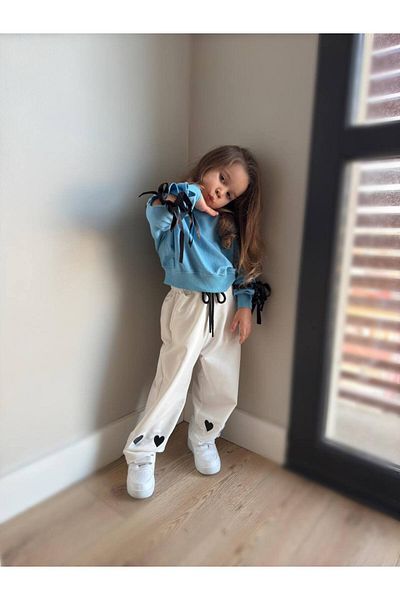 SOFT Girl's Ribbon Detailed Tracksuit Set