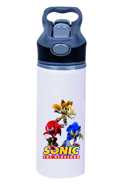 DKDZ SHOP زجاجة مياه مطبوعة من سونيك - زجاجة مياه - 650 مل