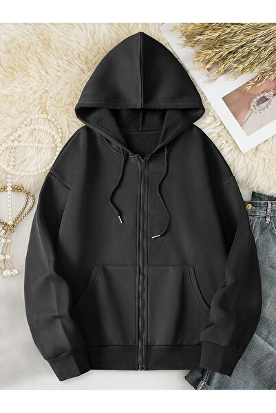 MODAVİBE Hanorac cu glugă din bumbac-poliester |   Opțiuni elegante și confor...