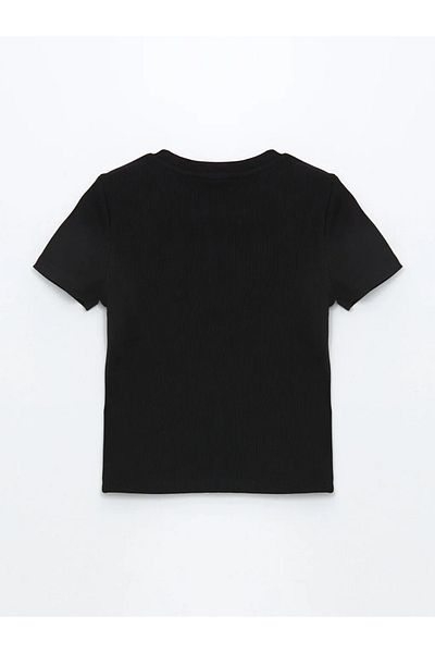 LC Waikiki LCW Kids Crew Neck για κορίτσια Crop T-shirt