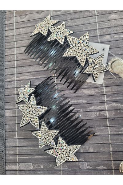 GÜLPEŞE Cataramă cu piatră de cristal neagră de dimensiuni mari - ONNO-644