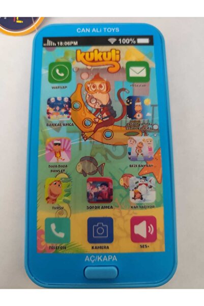 Genel Markalar Oyuncak Dokunmatik Cep Telefonu (ışıklı Müzikli 12 Fonksiyonlu)
