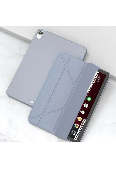 TEKNETSTORE iPad A16 (11Th Generation) 2025 10Th Generation 10.9 Case with Pen Compartment, Back Silicone Stand, Sleep Mode Cover
