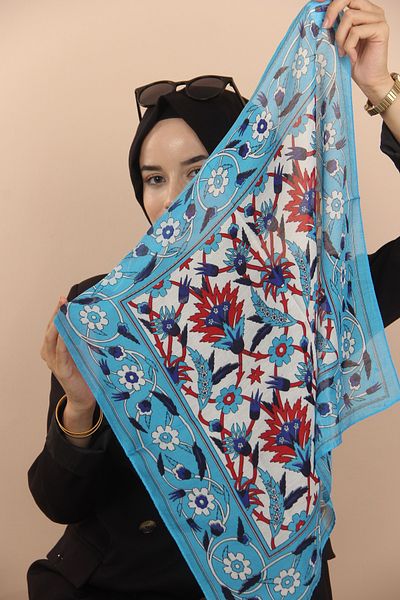Sima Eșarfă etnică Blue Sima 4