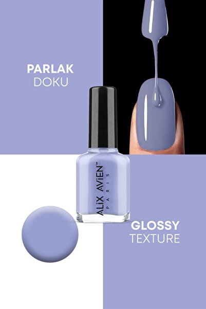 Alix Avien Lila Oje 73- Yüksek Pigmentli Uzun Süreli Kalıcılık Hızlı Kuruma - Nail Lacquer 73