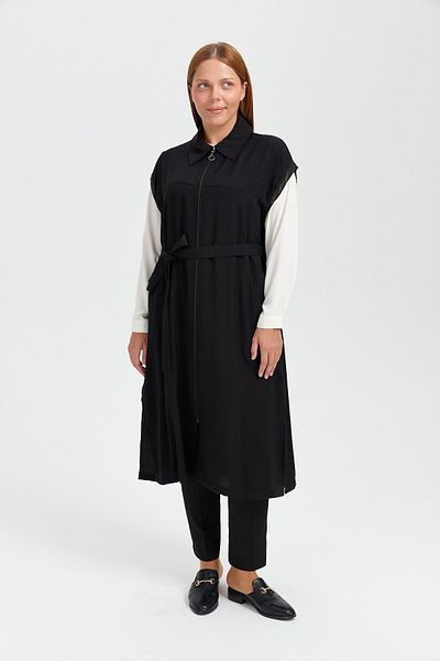 Nihan Black Comfortable Vest