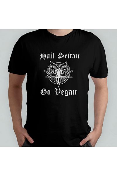 Pixxa Vegan Vegetarian Crew Neck 100% βαμβακερό T-shirt - Μοντέλο 8