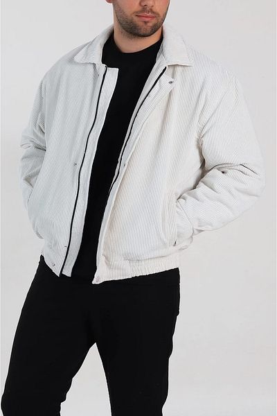 Moderk Velvet Oversize Quilted Winter Men's Jacket Coat