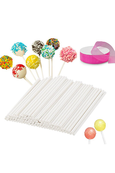 adin tasarım Lolipop Kek Cakepops Yapım Seti 101 Parça Pop Kek Lolipop Çubuğu...