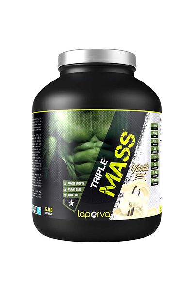 Laperva Triple Mass Gainer, Vanilla Caramel, 6 LB