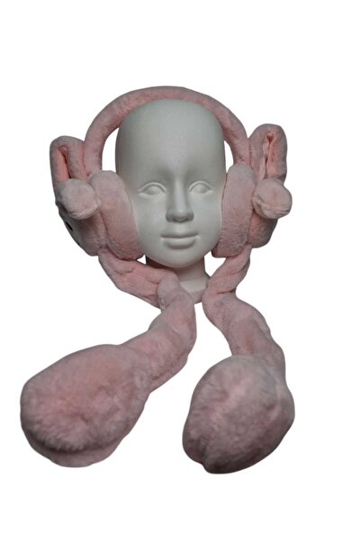 SPTEKS Kız Çocuk Pembe Renk Kromi Maskot Figürlü Oynar Kulak Ve Sesli Kışlık ...