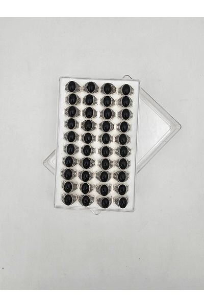 MüftüBey Hajj-Umrah Gift 40 Pieces Men's Jewelled Ring Set